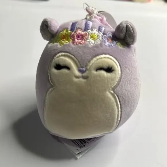 NWT Squishmallow Sydnee Squirrel 3.5” Easter 2024 Clip - Picture 1 of 3